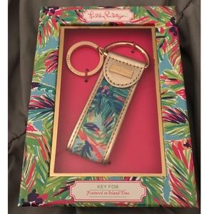 NEW in the box Lilly Pulitzer Pink Key Chain/FOB